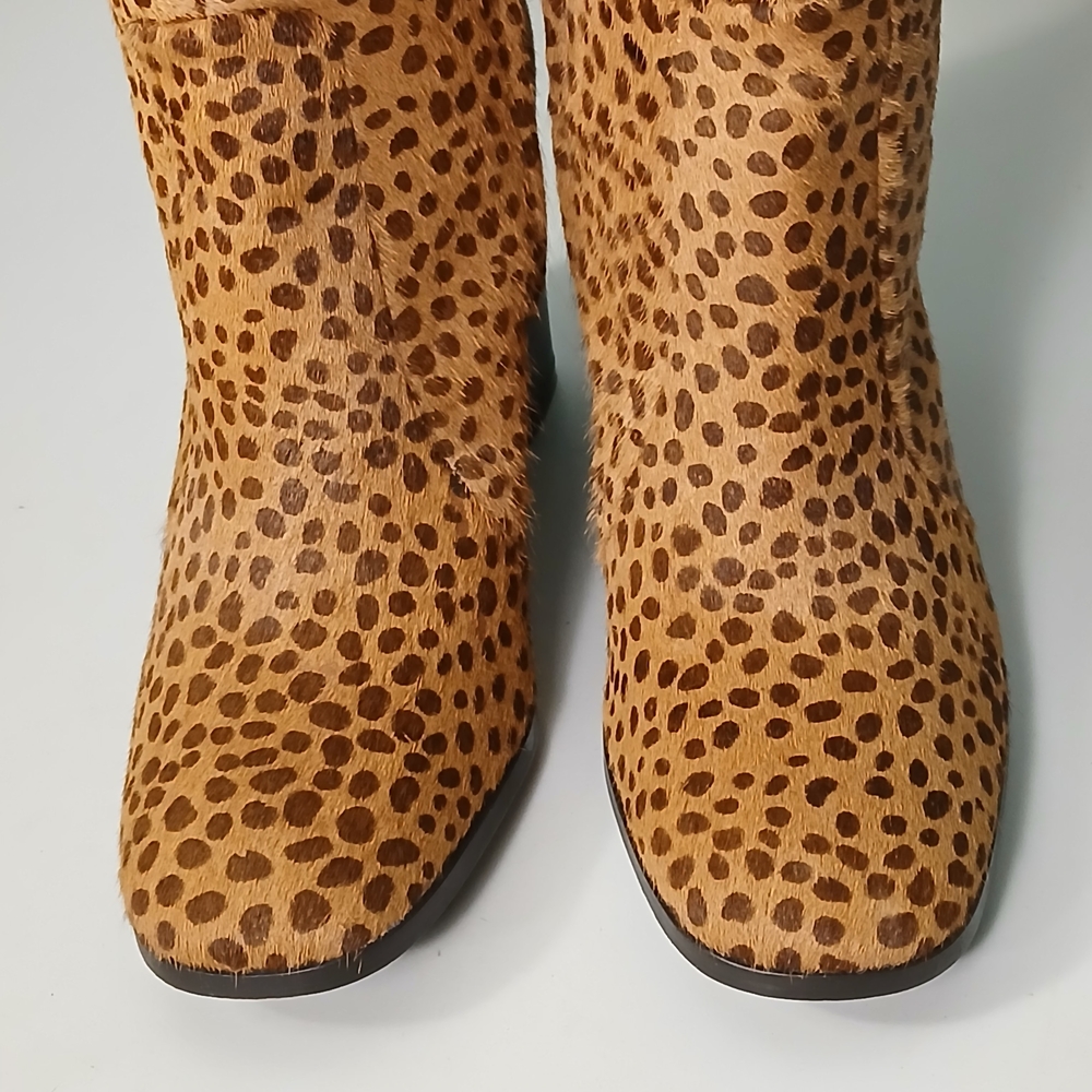 Diane Von Furstenberg Leopard-Print Yvonne Knee Boots - Picture 2 of 14